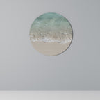 SERENITY BY THE SHORE Round Wall Art