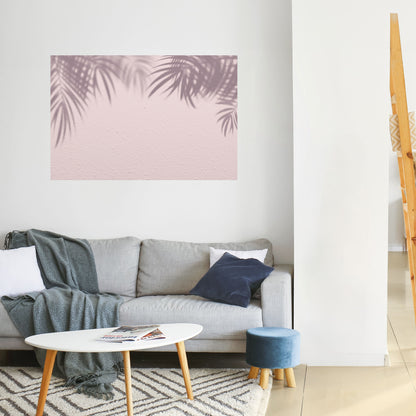 PALM SHADOWS DANCE Horisontell affisch med självhäftande motiv