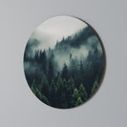 MYSTICAL FOREST WHISPERS Round Wall Art