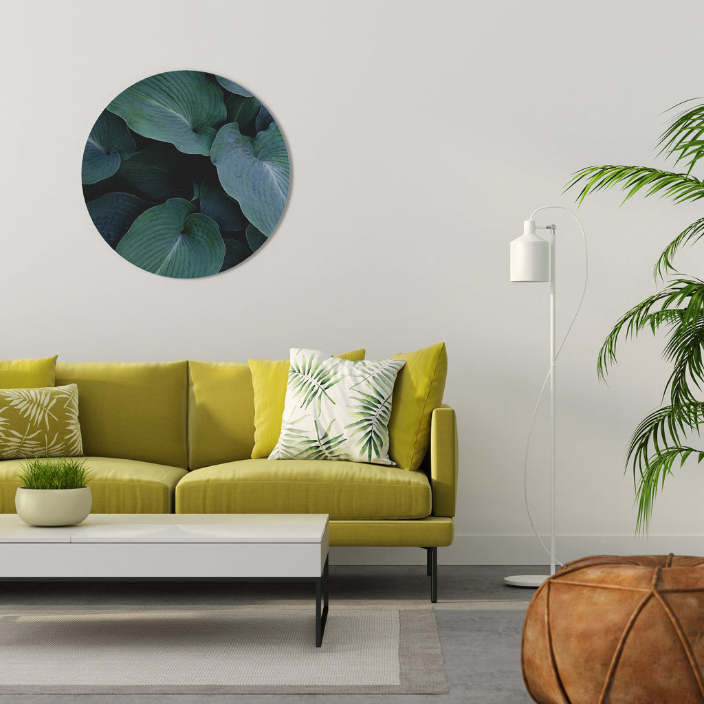 FÖRTROLLAD LÖVDANS Rund Väggkonst