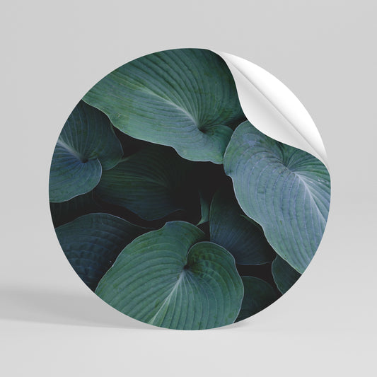 ENCHANTED FOLIAGE DANCE Peel and Stick Round Sticker