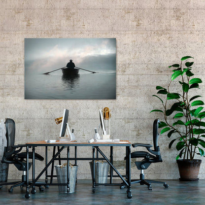 SAIL INTO THE UNKNOWN Horizontal Canvas Print