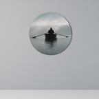 SAIL INTO THE UNKNOWN Round Wall Art