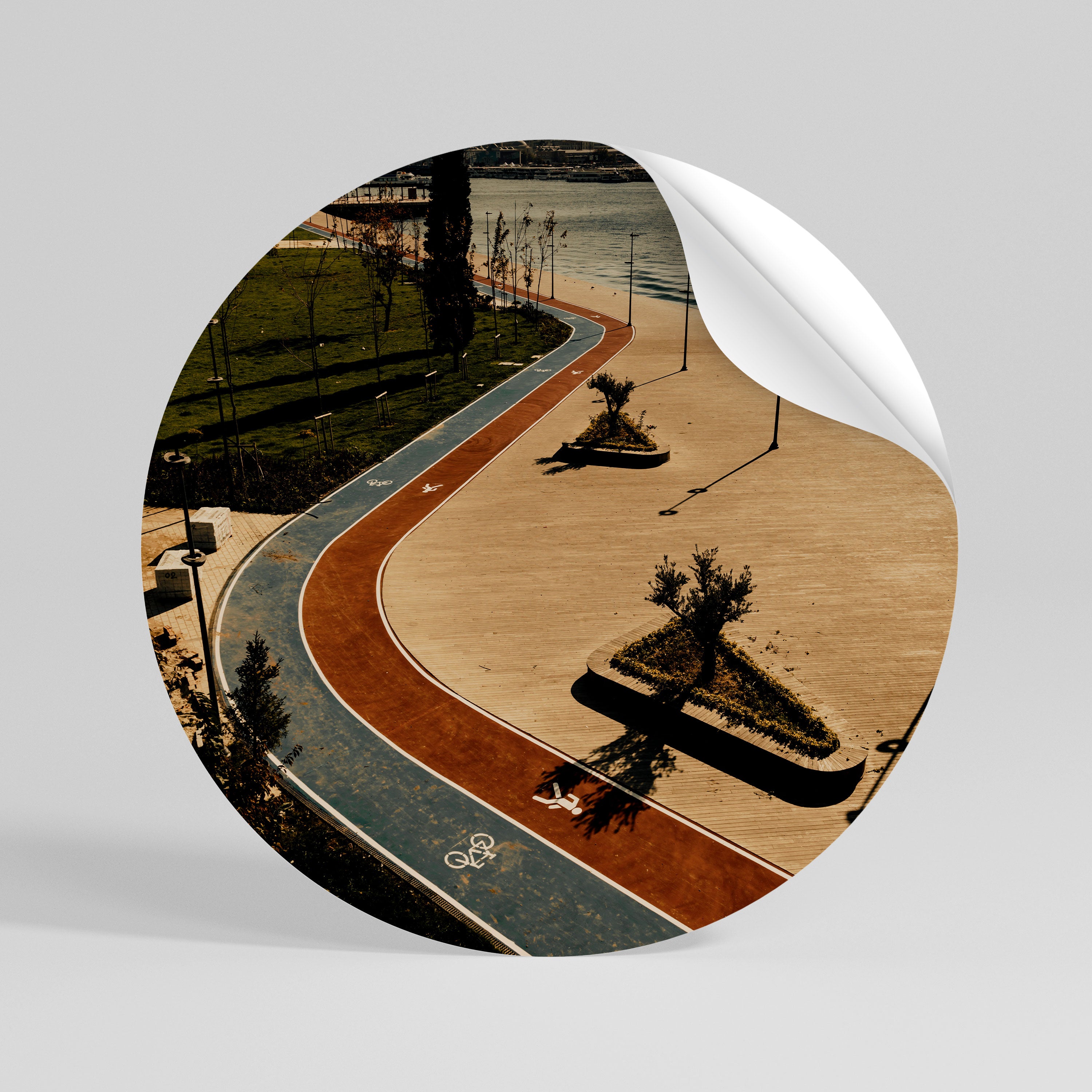 COLORS OF EXPLORATION Rund väggdekal