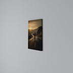 RIDE INTO GOLD Vertical Canvas Print