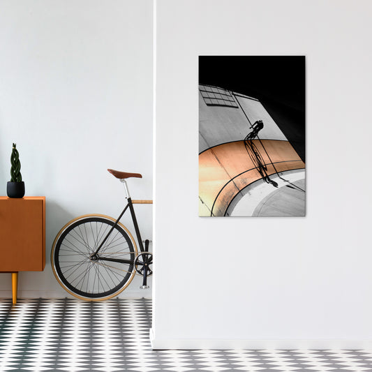 ORANGE ARC AMBIENCE Vertical Canvas Print