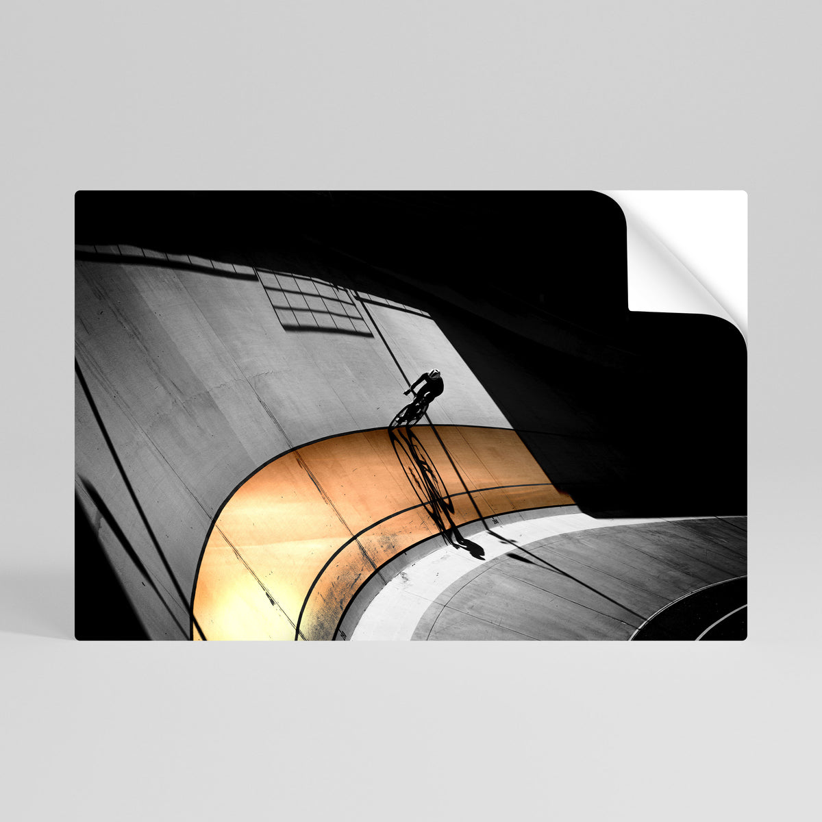 ORANGE ARC AMBIENCE Självhäftande Horisontell Poster