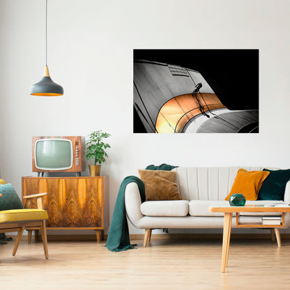 ORANGE ARC AMBIENCE Horisontell Poster med självhäftande text