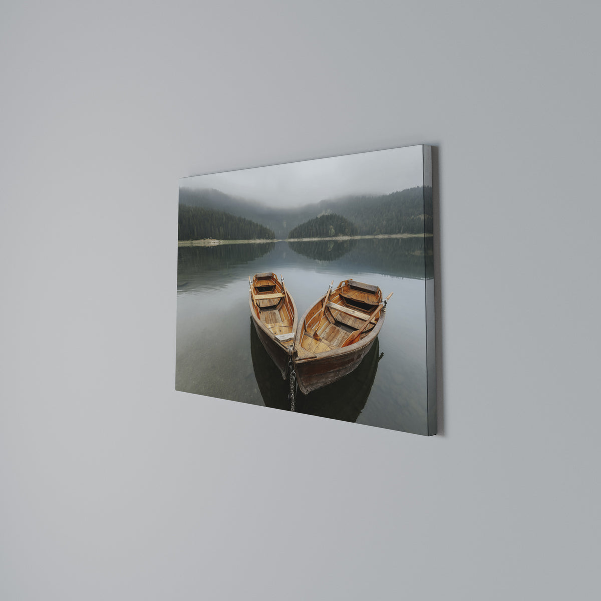HARMONY OF BOATS Horizontal Canvas Print