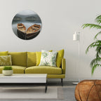 HARMONY OF BOATS Round Wall Art