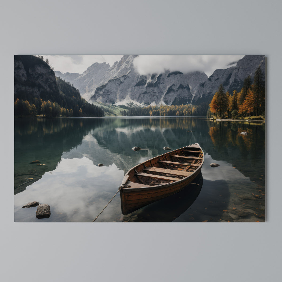 MOUNTAINSIDE REFLECTIONS Horizontal Canvas Print