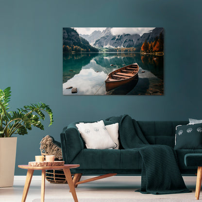 MOUNTAINSIDE REFLECTIONS Horizontal Canvas Print