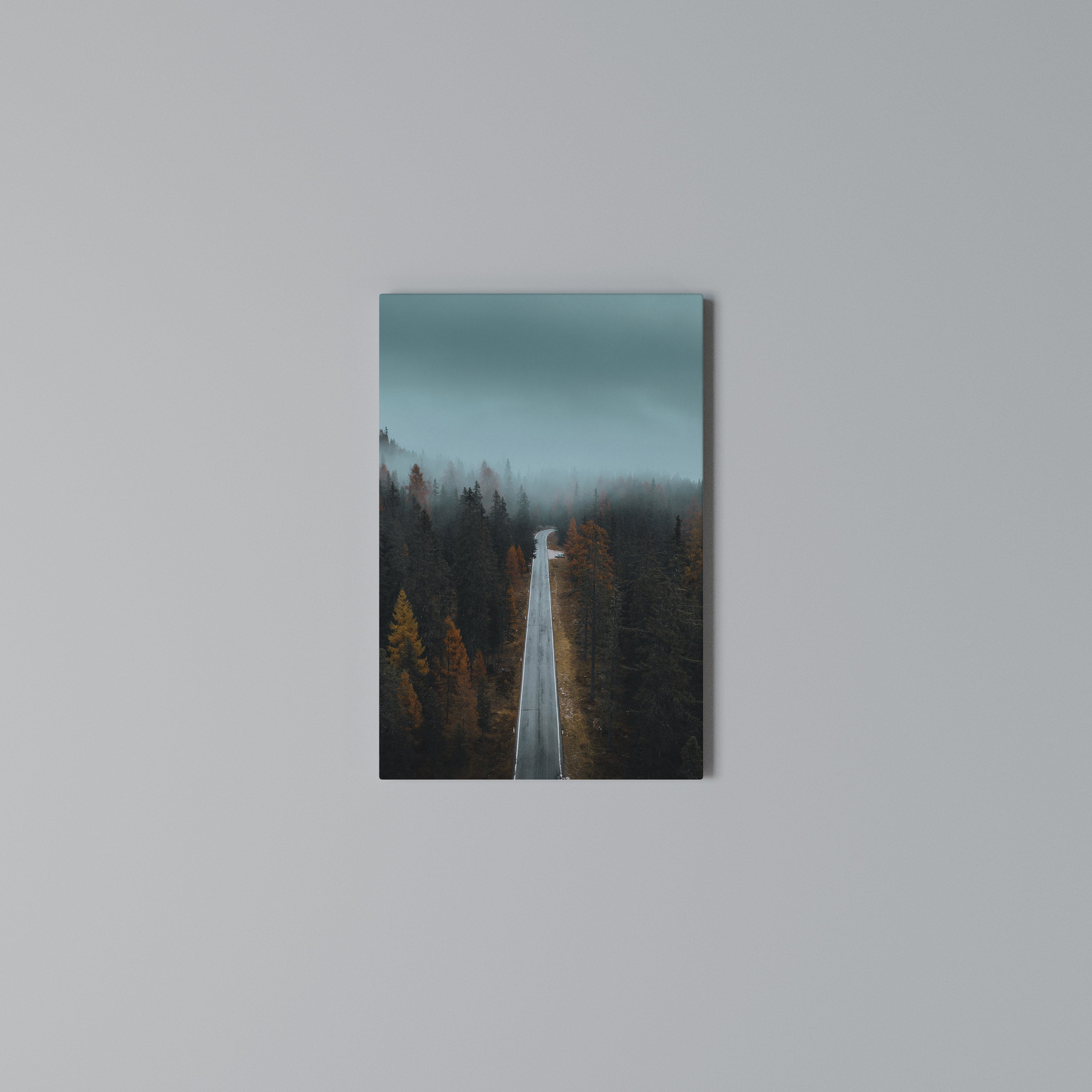 SERENE ROADWAY ESCAPE Vertical Canvas Print
