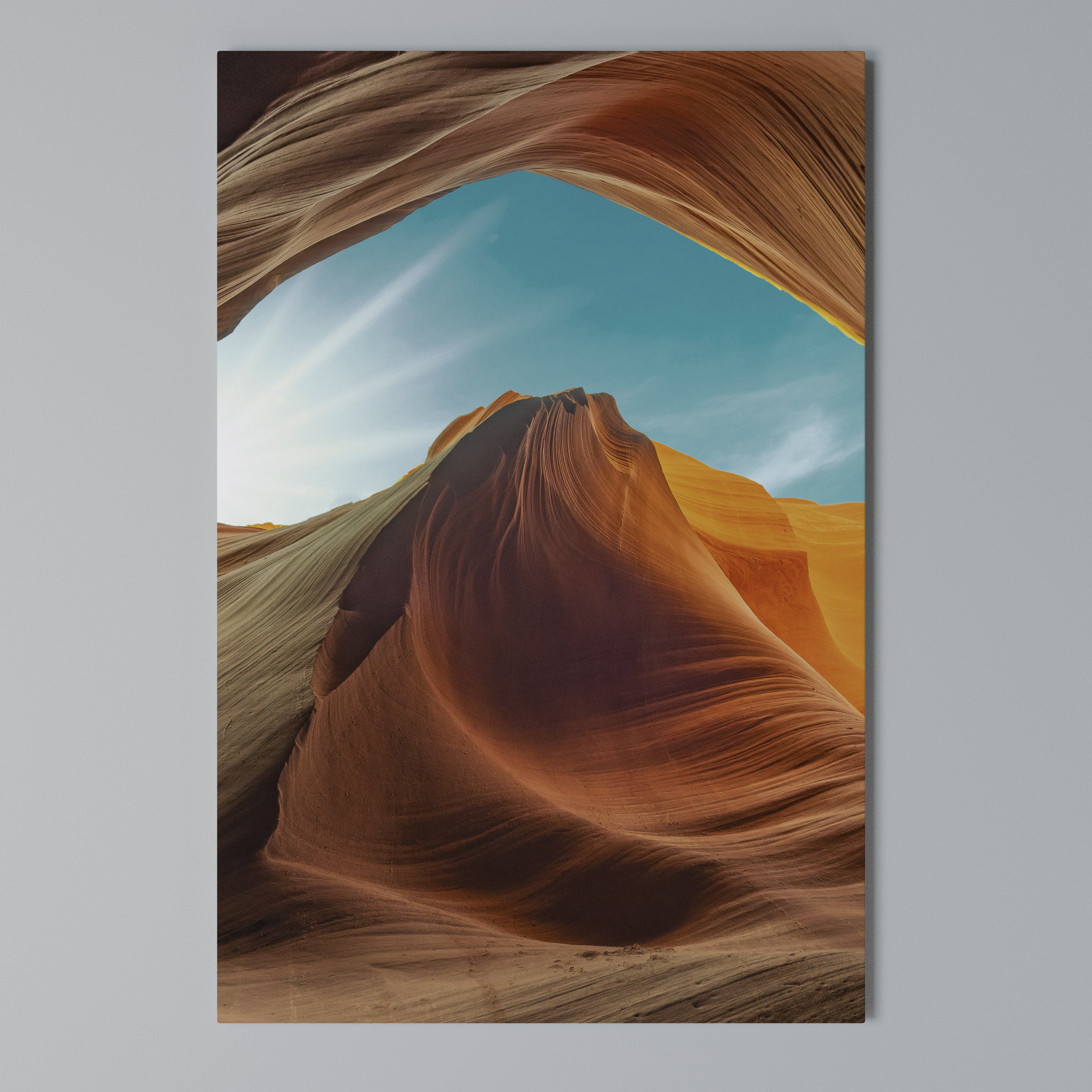 THE CANYON'S WHISPER Vertical Canvas Print