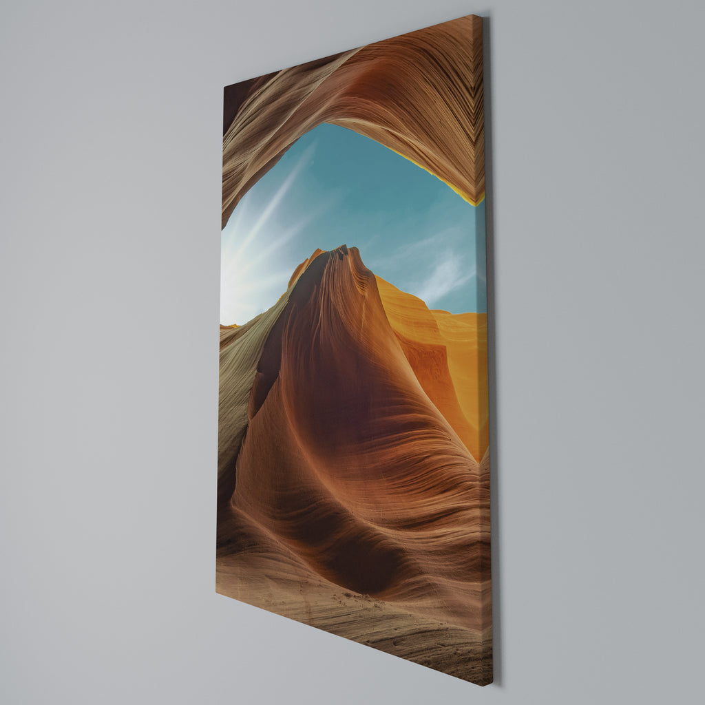 THE CANYON'S WHISPER Vertical Canvas Print