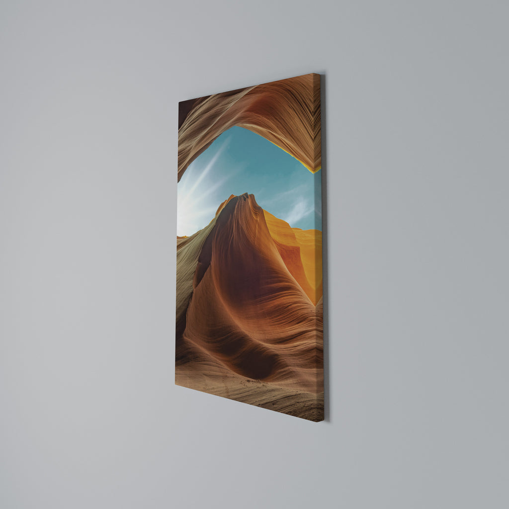 THE CANYON'S WHISPER Vertical Canvas Print