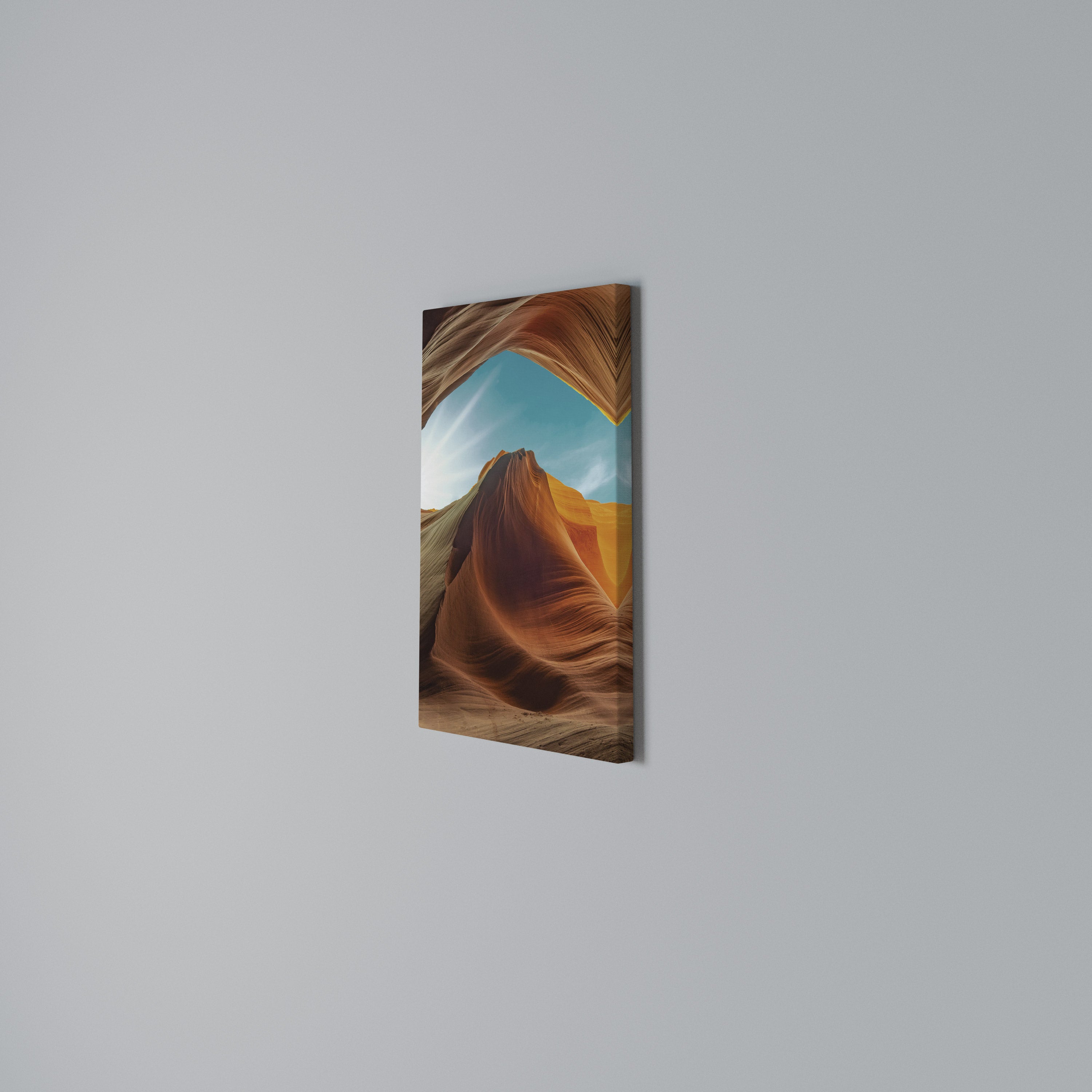 THE CANYON'S WHISPER Vertical Canvas Print