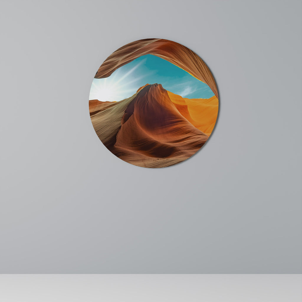 Rund väggdekoration THE CANYON'S WHISPER