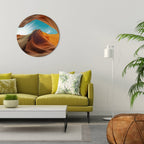 THE CANYON'S WHISPER Round Wall Art