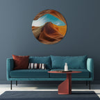 THE CANYON'S WHISPER Round Wall Art