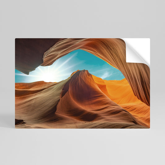 THE CANYON'S WHISPER Peel and Stick Horizontal Poster
