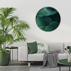 SUBTLE BOTANICAL HUES Round Wall Art