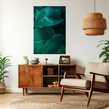 Subtila botaniska nyanser, vertikal poster med självhäftande text