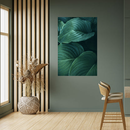 Subtila botaniska nyanser, vertikal poster med självhäftande text