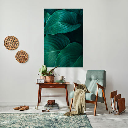 Subtila botaniska nyanser, vertikal poster med självhäftande text