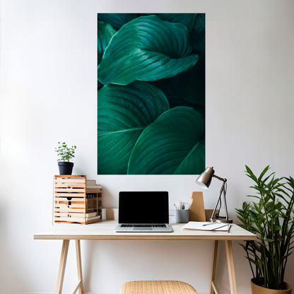 Subtila botaniska nyanser, vertikal poster med självhäftande text