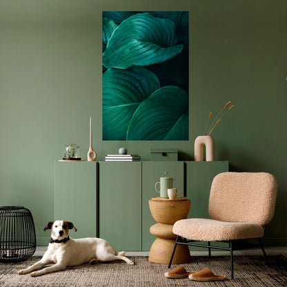 Subtila botaniska nyanser, vertikal poster med självhäftande text