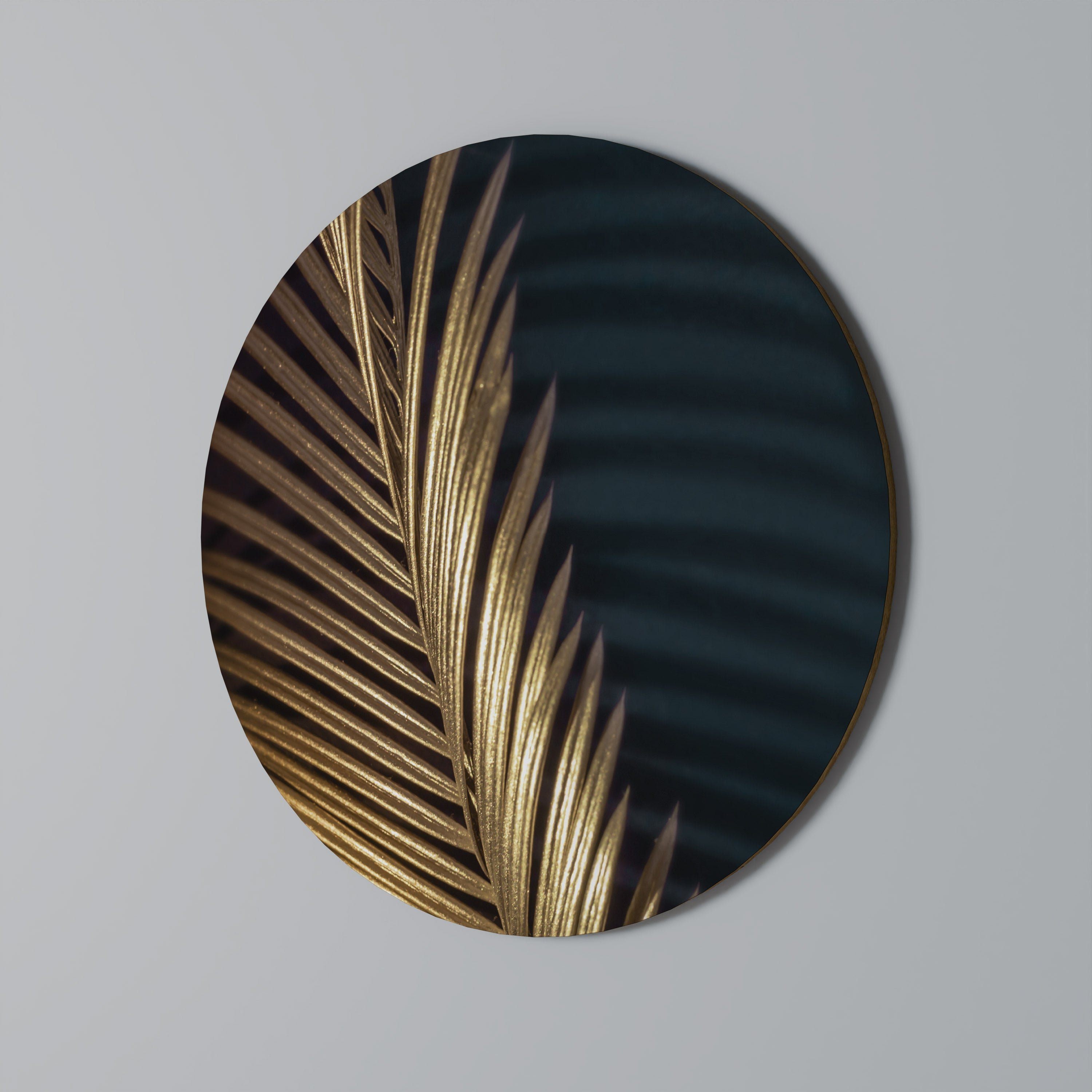 Rund väggdekoration LUXE LEAF DANCE