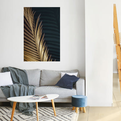 LUXE LEAF DANCE Vertikal poster med självhäftande text