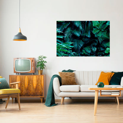 DEEP JUNGLE SERENADE Peel and Stick Horizontal Poster