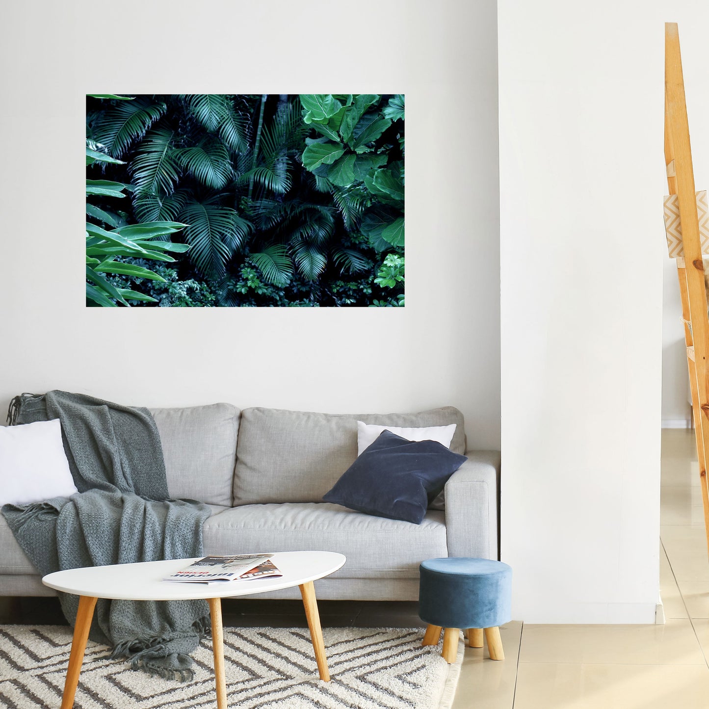 DEEP JUNGLE SERENADE Peel and Stick Horizontal Poster