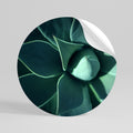 MYSTICAL GREEN WHORL Rund väggdekal