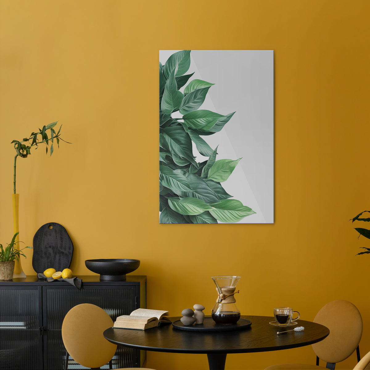 LUSH LEAFY WHIMSY Vertical Canvas Print