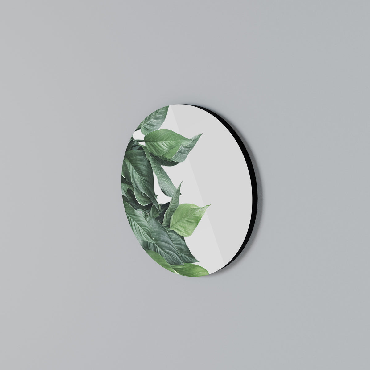 LUSH LEAFY WHIMSY Rund väggdekor