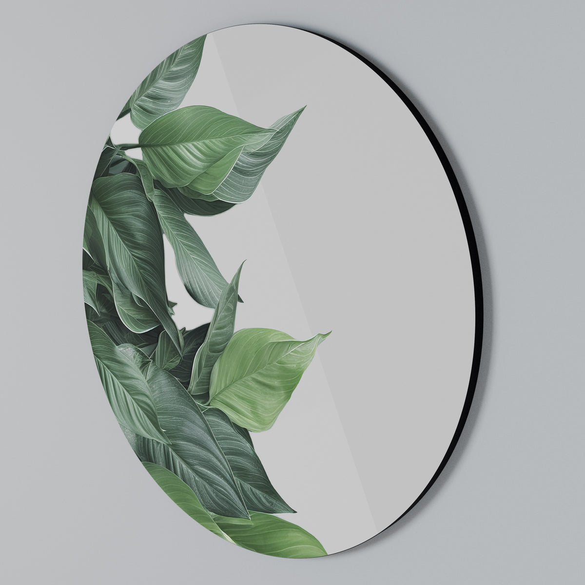 LUSH LEAFY WHIMSY Rund väggdekor