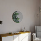 LUSH LEAFY WHIMSY Round Wall Art