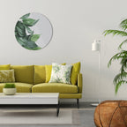 LUSH LEAFY WHIMSY Round Wall Art