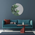 LUSH LEAFY WHIMSY Round Wall Art