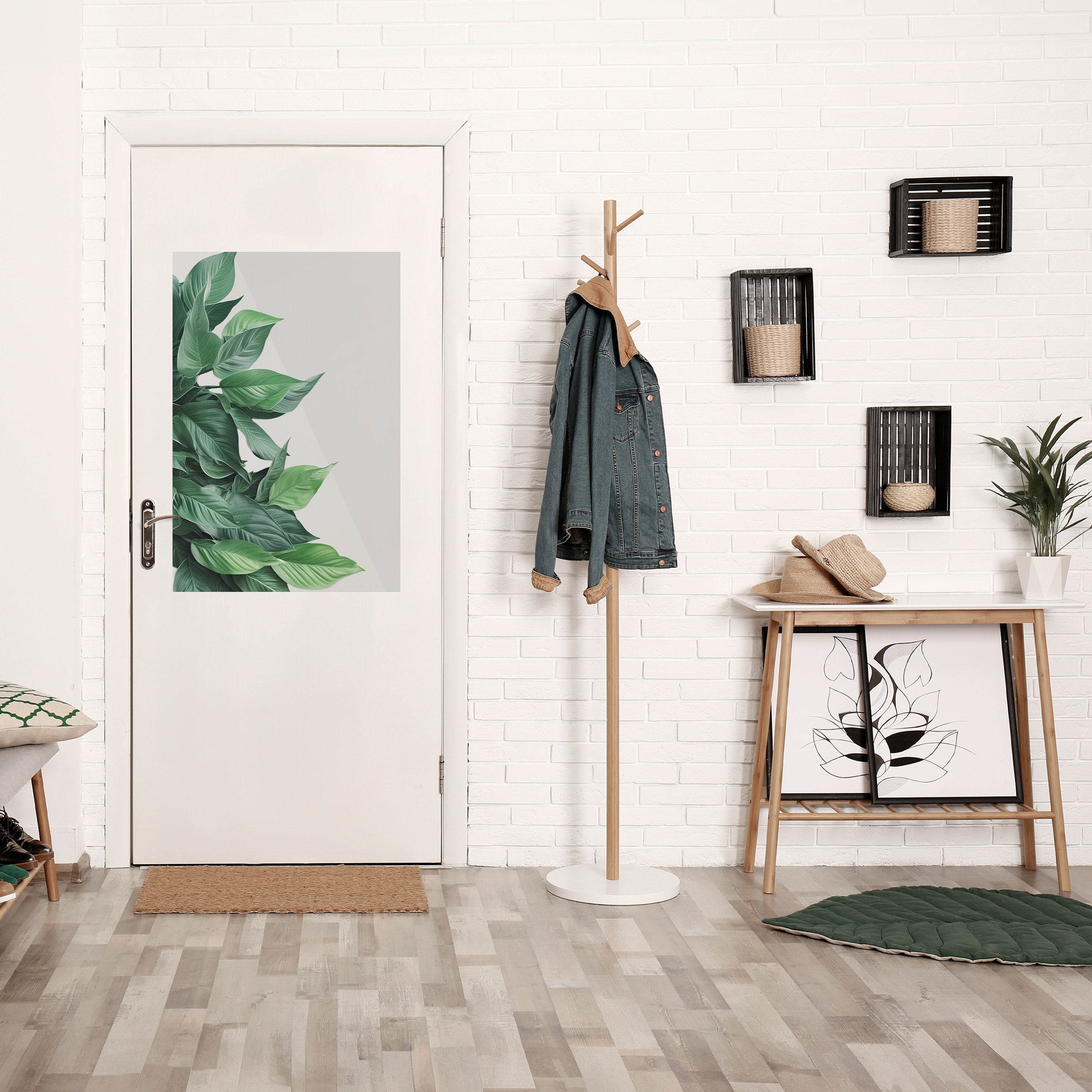 LUSH LEAFY WHIMSY Vertikal affisch med självhäftande tryck