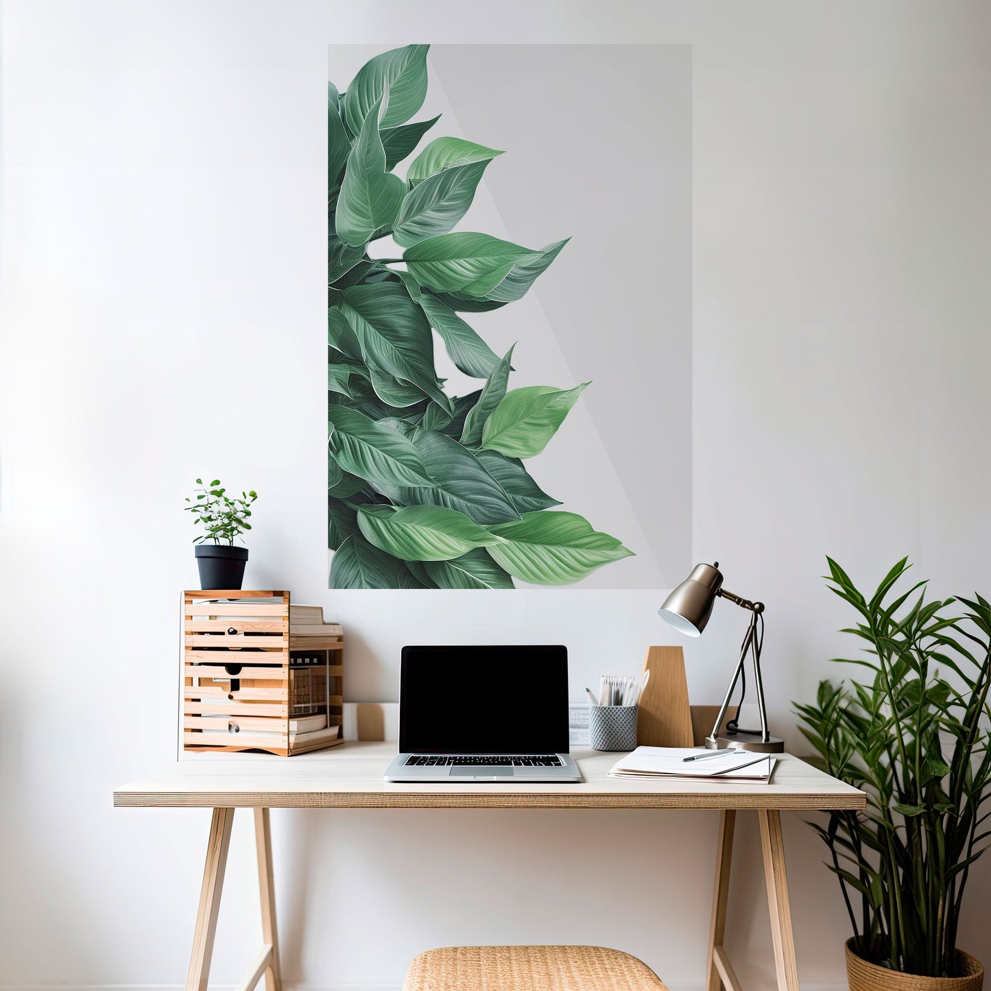 LUSH LEAFY WHIMSY Vertikal affisch med självhäftande tryck