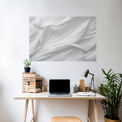 SILKEN SERENITY horisontell poster med självhäftande text