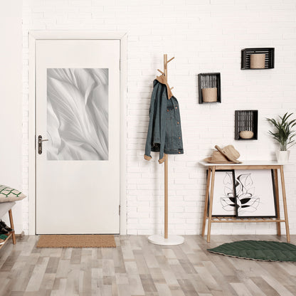 SILKEN SERENITY vertikal poster med självhäftande text