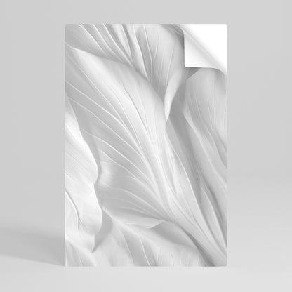 SILKEN SERENITY vertikal poster med självhäftande text