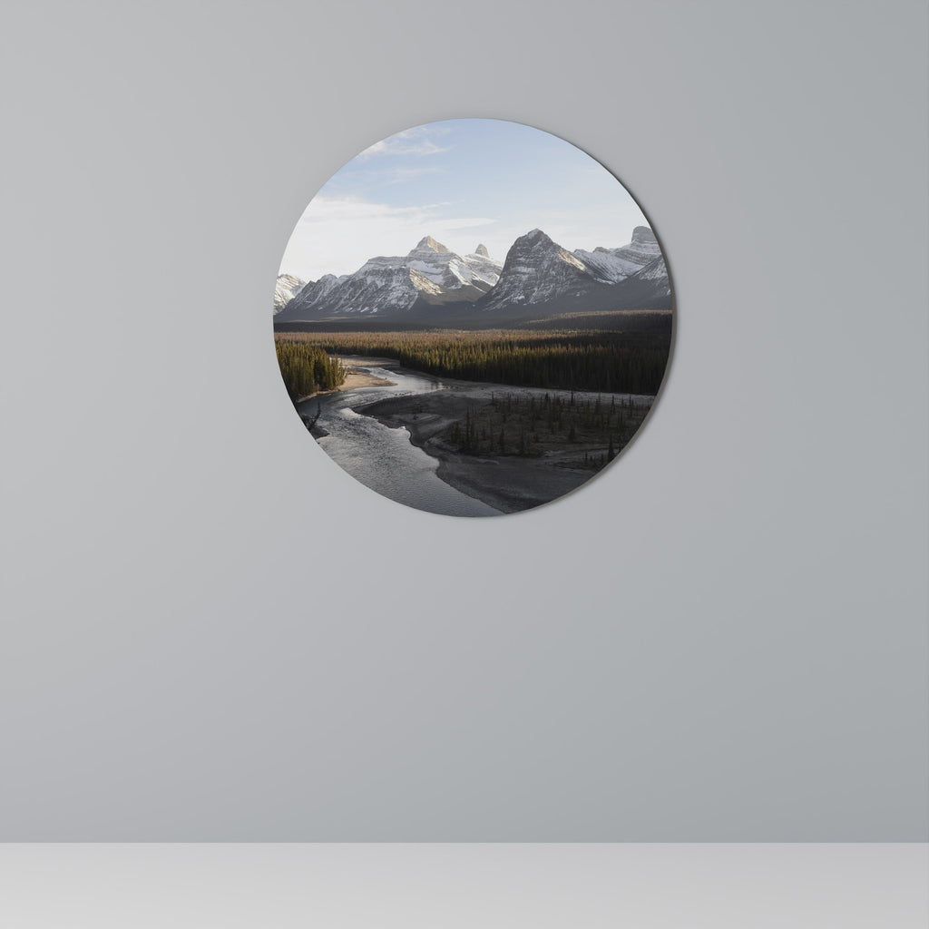 Rund väggdekoration med EKON AV NATURENS PRAGTHET