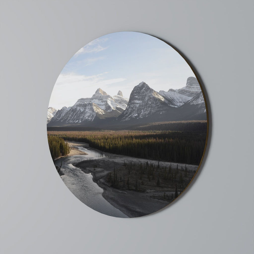 Rund väggdekoration med EKON AV NATURENS PRAGTHET