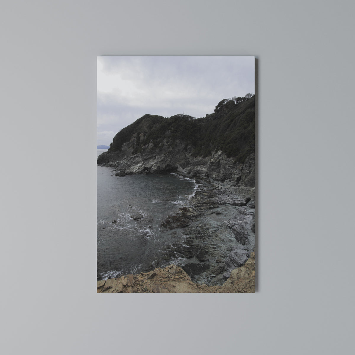STONE MELODY AT SEA Vertical Canvas Print